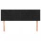 Preview: Kopfteile 2 Stk. Schwarz 72x5x78/88 cm Samt