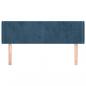 Preview: Kopfteil mit Ohren Dunkelblau 147x16x78/88 cm Samt