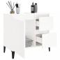 Preview: Badschrank Weiß 65x33x60 cm Holzwerkstoff