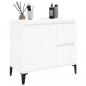 Preview: Badschrank Weiß 65x33x60 cm Holzwerkstoff