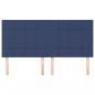 Preview: Kopfteile 4 Stk. Blau 100x5x78/88 cm Stoff