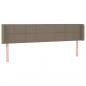 Preview: Kopfteil mit Ohren Taupe 163x16x78/88 cm Stoff