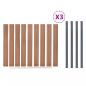 Preview: Zaunelement-Set Braun 526x186 cm WPC