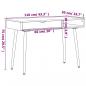 Preview: Computertisch mit Schublade Braun 110x50x75 cm Holzwerkstoff