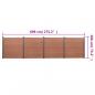 Preview: Zaunelement-Set Braun 699x186 cm WPC