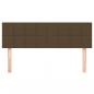 Preview: Kopfteile 2 Stk. Dunkelbraun 72x5x78/88 cm Stoff