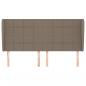 Preview: Kopfteil mit Ohren Taupe 163x23x118/128 cm Stoff