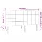 Preview: LED Kopfteil Taupe 160x5x118/128 cm Stoff