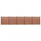 Preview: ARDEBO.de - Zaunelement-Set Braun 872x186 cm WPC