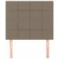 Preview: Kopfteile 2 Stk. Taupe 90x5x78/88 cm Stoff