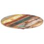 Preview: Tischplatte Rund 50 cm 15-16 mm Altholz Massiv