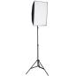 Preview: Fotostudio-Set mit Hintergrund und Softbox-Leuchte