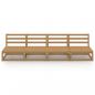 Preview: Outdoor-Sofa 4-Sitzer Honigbraun Massivholz Kiefer