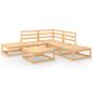 Preview: 6-tlg. Garten-Lounge-Set Massivholz Kiefer