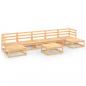 Preview: 8-tlg. Garten-Lounge-Set Massivholz Kiefer