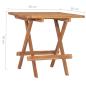 Preview: 3-tlg. Garten-Essgruppe mit Kissen Klappbar Massivholz Teak