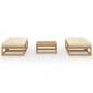 Preview: 5-tlg. Garten-Lounge-Set mit Kissen Kiefer Massivholz