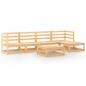 Preview: 6-tlg. Garten-Lounge-Set Massivholz Kiefer