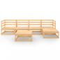 Preview: 6-tlg. Garten-Lounge-Set Massivholz Kiefer