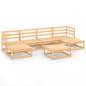Preview: 7-tlg. Garten-Lounge-Set Massivholz Kiefer
