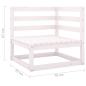 Preview: 6-tlg. Garten-Lounge-Set Massivholz Kiefer