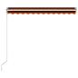 Preview: Einziehbare Markise Handbetrieben 300 x 250 cm Orange und Braun