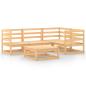 Preview: 5-tlg. Garten-Lounge-Set Massivholz Kiefer