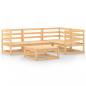Preview: 5-tlg. Garten-Lounge-Set Massivholz Kiefer