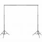Preview: Fotostudio Set 3 Baumwolle-Hintergründe Rahmen verstellbar 3x6m