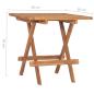 Preview: 3-tlg. Garten-Essgruppe mit Kissen Klappbar Massivholz Teak