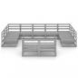Preview: 11-tlg. Garten-Lounge-Set Massivholz Kiefer