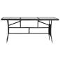 Preview: 9-tlg. Garten-Essgruppe Poly Rattan Schwarz