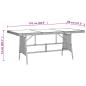 Preview: 9-tlg. Garten-Essgruppe Poly Rattan Schwarz