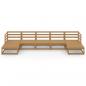 Preview: 7-tlg. Garten-Lounge-Set Massivholz Kiefer