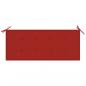 Preview: Klappbare Gartenbank mit Auflage 118 cm Bambus
