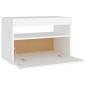 Preview: Nachttische LED-Leuchten 2 Stk. Weiß 60x35x40cm Holzwerkstoff