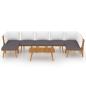 Preview: 8-tlg. Garten-Lounge-Set mit Kissen Massivholz Akazie