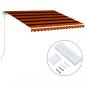 Preview: Automatisch Einziehbare Markise 400×300 cm Orange und Braun