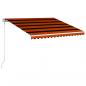Preview: Automatisch Einziehbare Markise 400×300 cm Orange und Braun