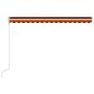 Preview: Automatisch Einziehbare Markise 400×300 cm Orange und Braun