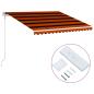 Preview: Automatisch Einziehbare Markise 400×300 cm Orange und Braun