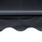 Preview: Markise Manuell Einziehbar mit LED 300x250 cm Anthrazit