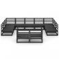 Preview: 11-tlg. Garten-Lounge-Set Massivholz Kiefer