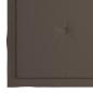 Preview: 3-tlg. Bistroset mit Taupe Kissen Massivholz Teak
