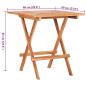 Preview: 3-tlg. Bistroset mit Taupe Kissen Massivholz Teak