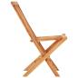 Preview: 3-tlg. Bistroset mit Taupe Kissen Massivholz Teak
