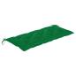 Preview: Stapelbare Gartenbank mit Auflage 128,5 cm Massivholz Teak