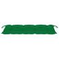 Preview: Stapelbare Gartenbank mit Auflage 128,5 cm Massivholz Teak