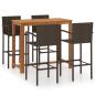 Preview: 5-tlg. Gartenbar-Set Braun