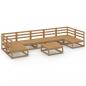 Preview: 8-tlg. Garten-Lounge-Set Massivholz Kiefer
